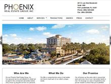 Tablet Screenshot of phoenixrealestategroup.com